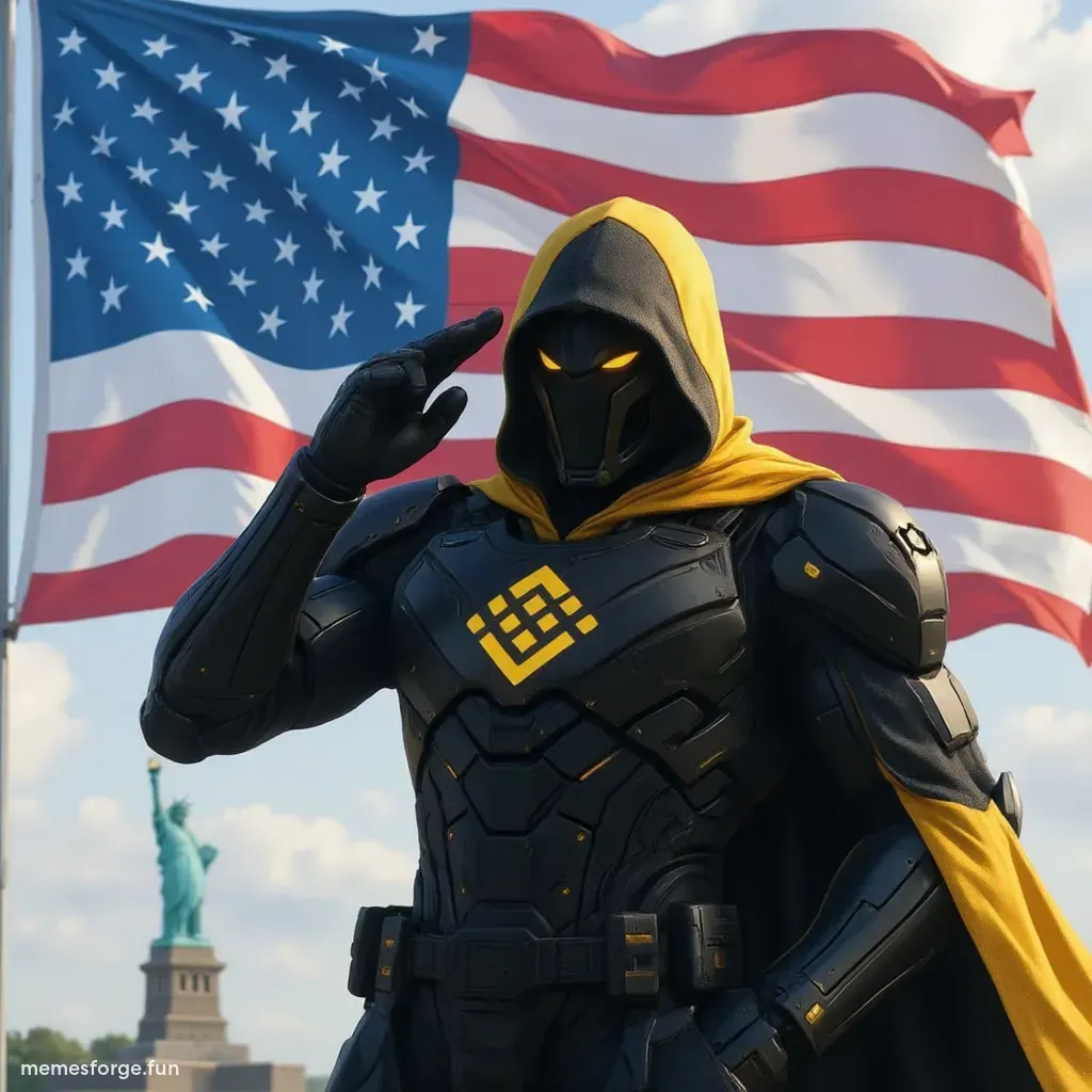 Captainbnb in front of the statue of liberty with American flag waving in the wind