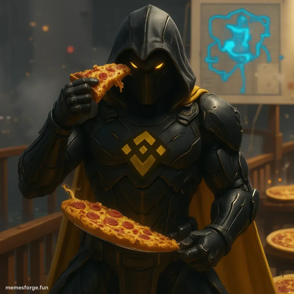 CaptainBNB pirate with pizza