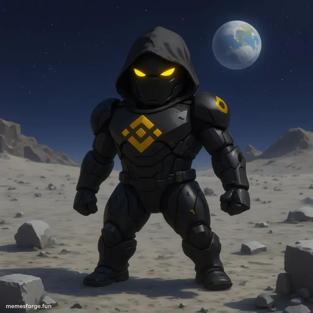 CaptainBNB character on the moon in blocky Roblox style