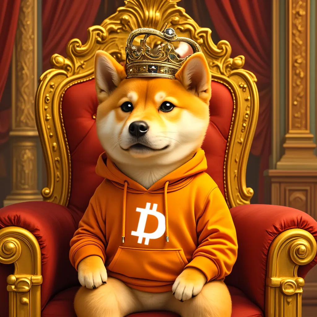 sitting on a throne