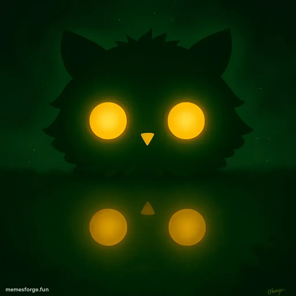 Yellow FAIR text dominating a market chart on dark green background