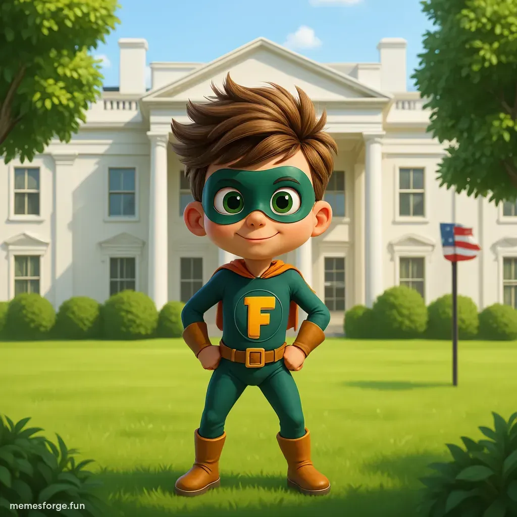 Fartboy at White House 3D style