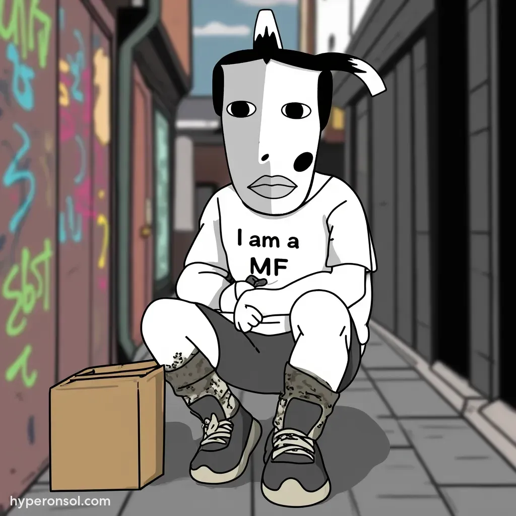 Show me a little kid, homeless, with written on his tee shirt "I am a MF"