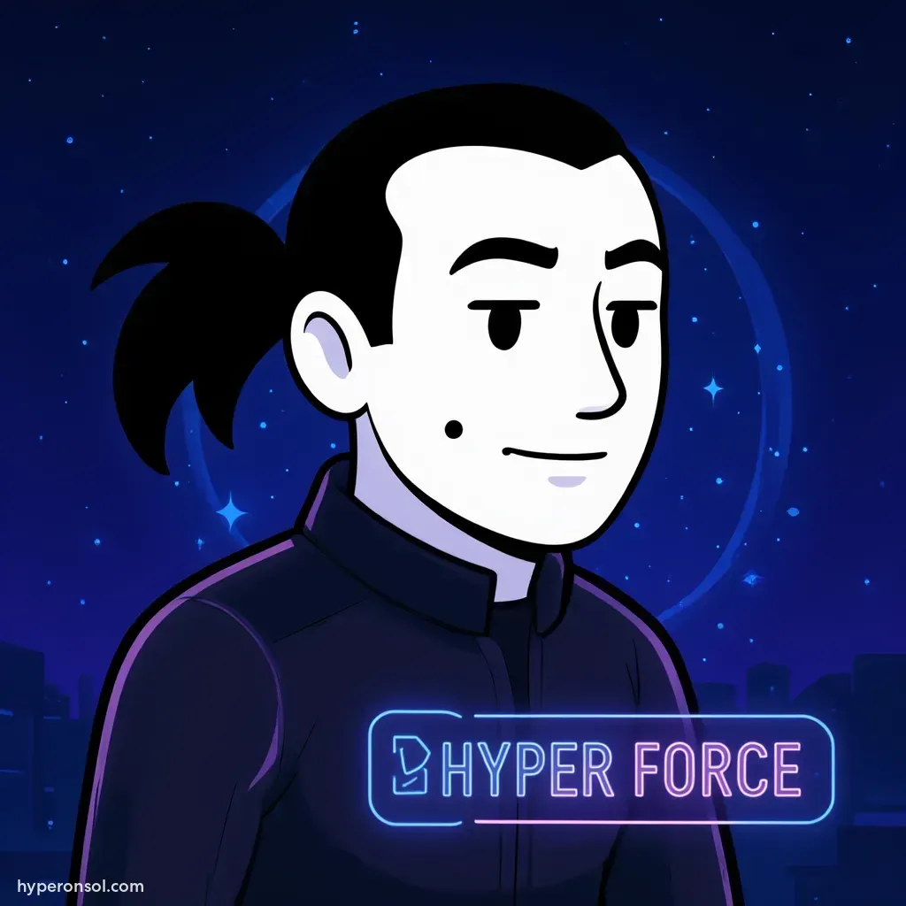 A space setting with Hyper proclaiming 'Hyper Force'