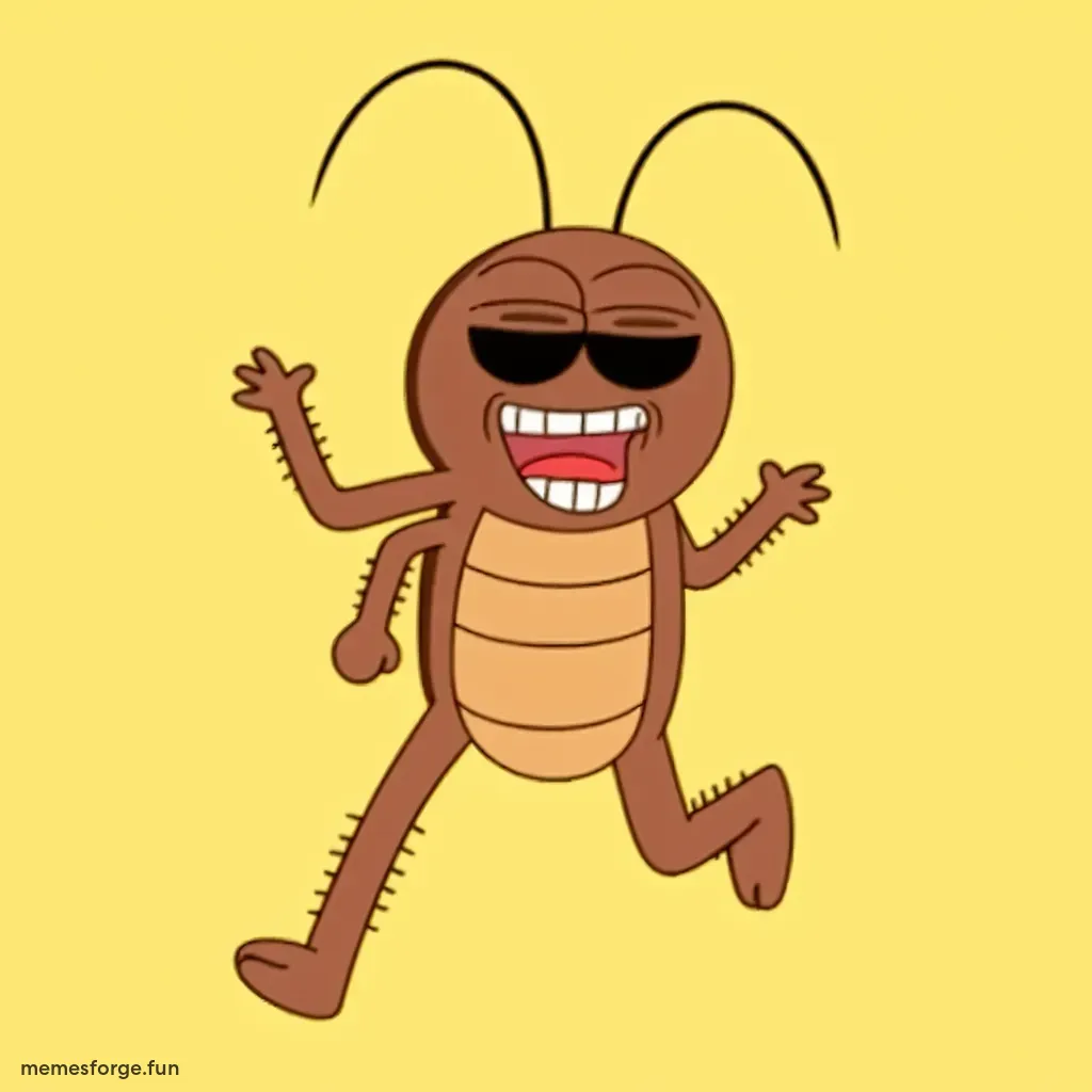 Show happiness: jump slightly, big smile, wave both hands quickly