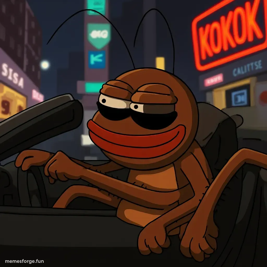 driving down the street