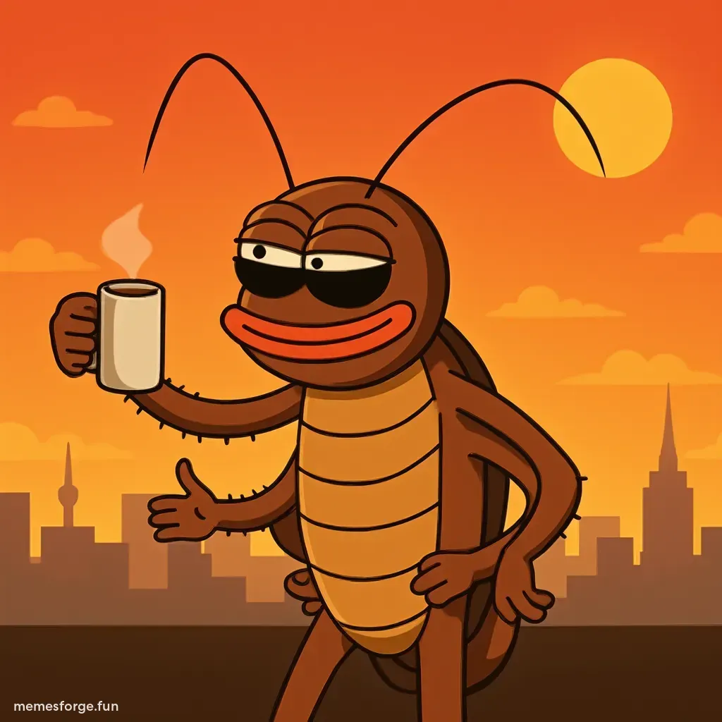 Glowing red sun rise text: "good morning"