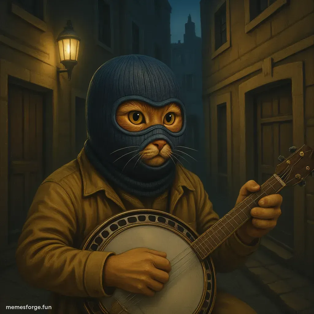 Mask with banjo
