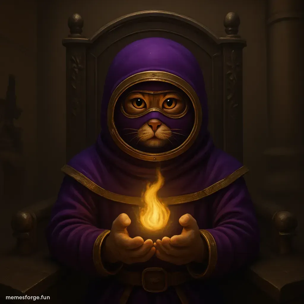 make me a wizard king masked cat