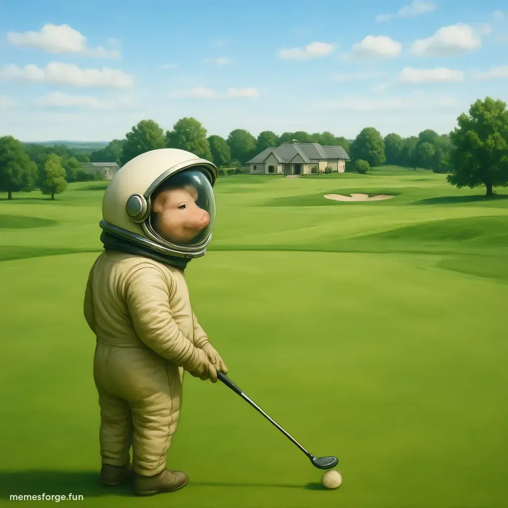 moonpig playing golf